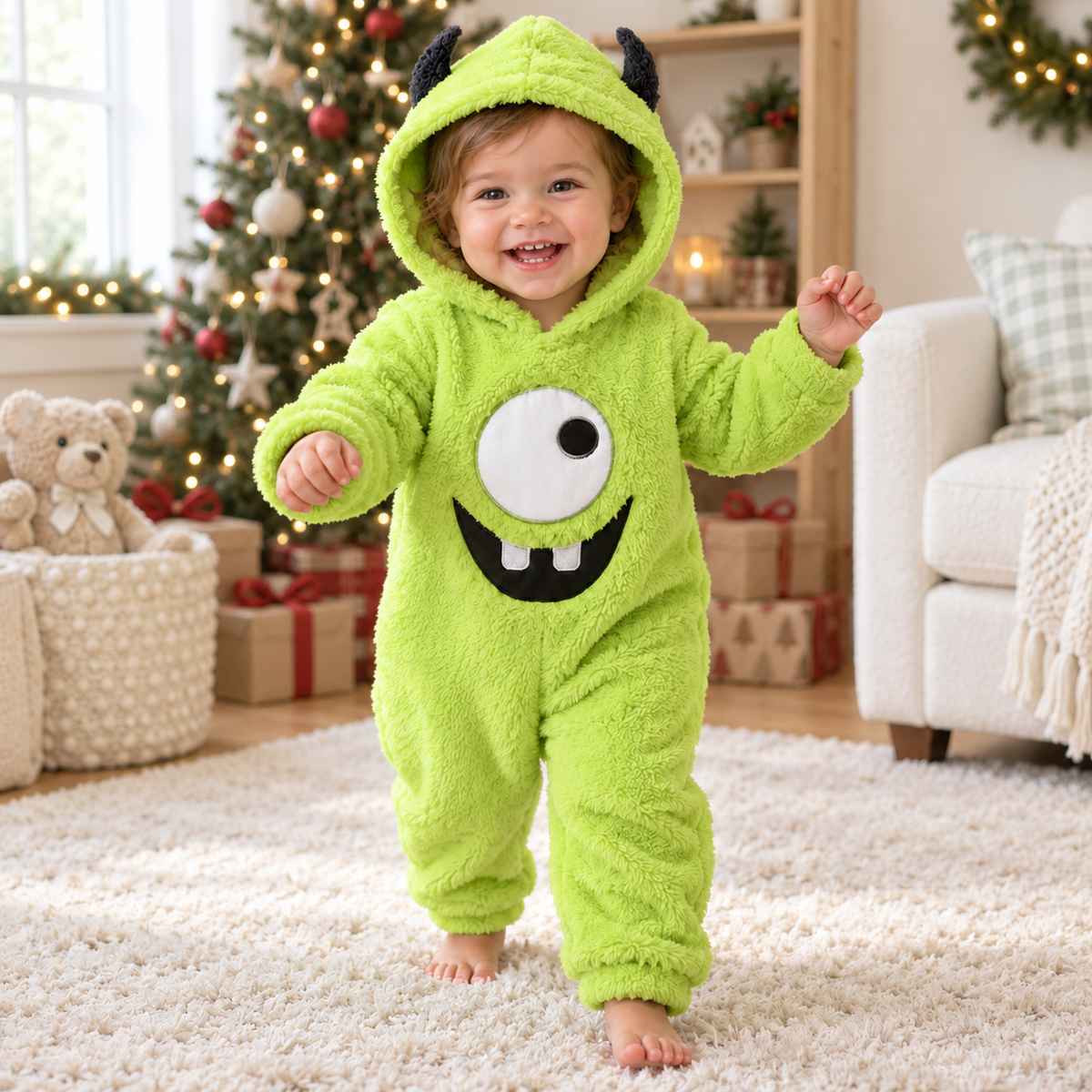 CozyCuties™ Baby & Toddler Monster Jumpsuit