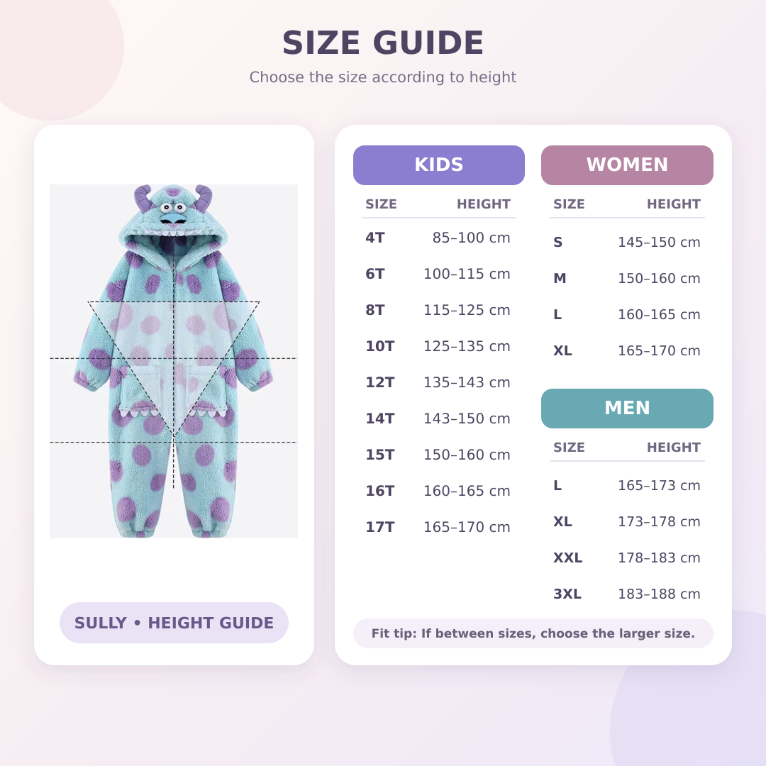 CozyCuties™ Family Monster Onesie